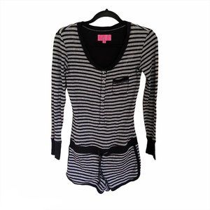 Victoria's Secret Striped Lounge Romper